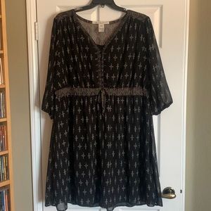 Black pattern dress